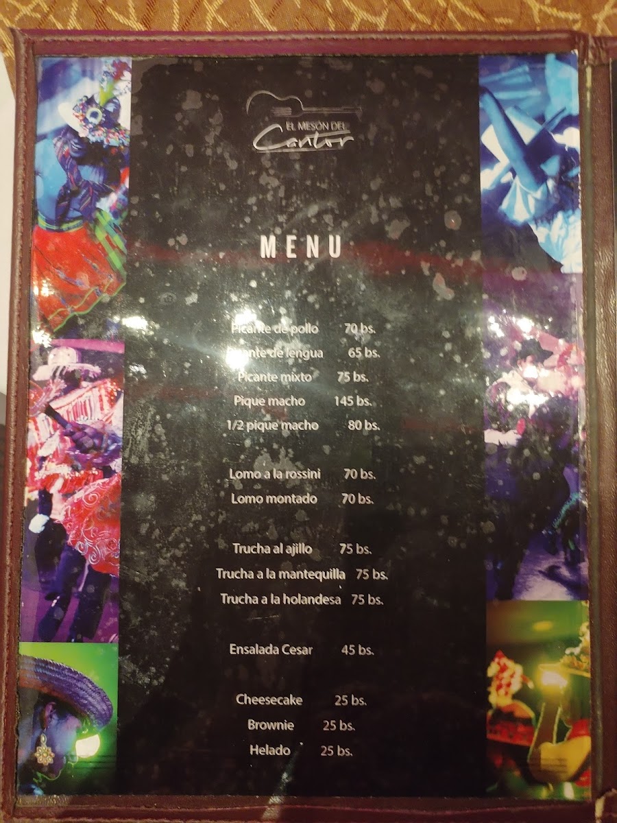 Menu El Meson Del Cantor-3